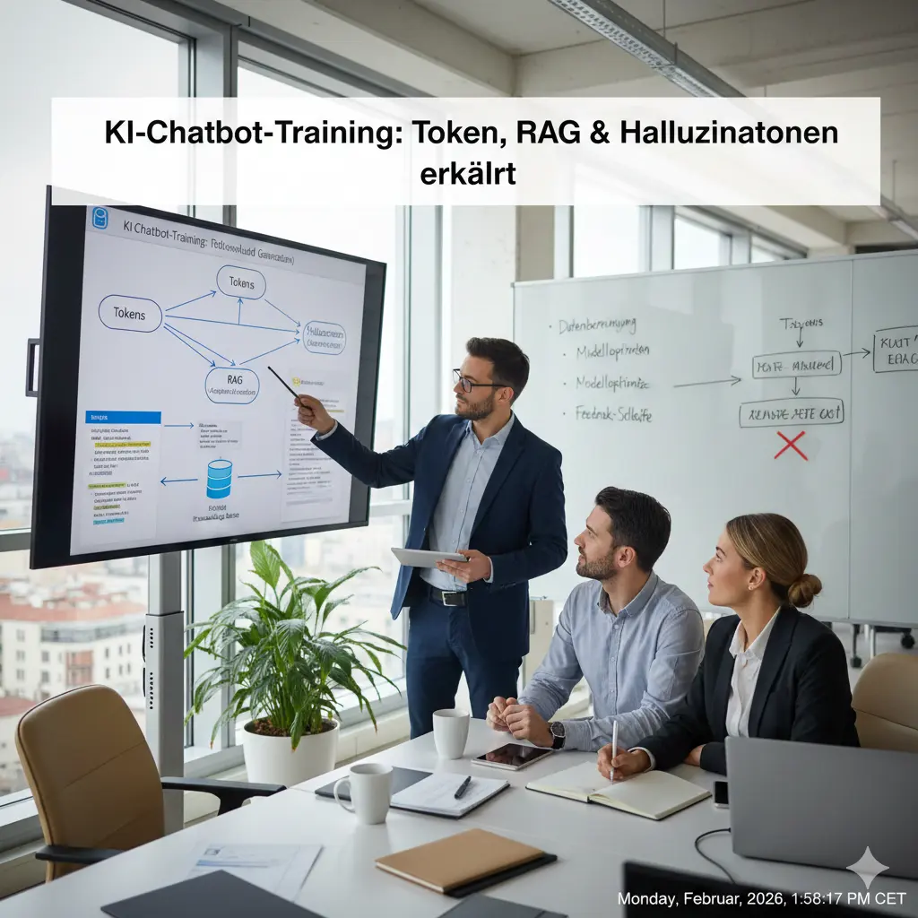 Wie funktioniert KI-Chatbot-Training wirklich? (Token, RAG & Halluzinationen erklärt)