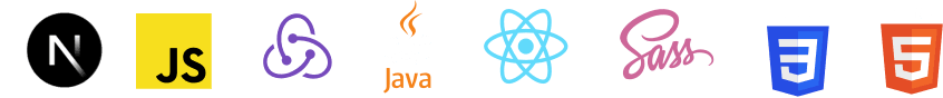 Next.js, JavaScript, Redux, React, Css, html
